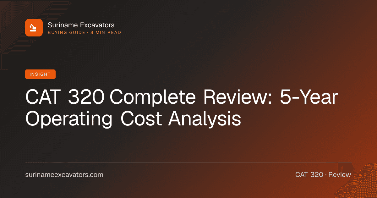 CAT 320 Complete Review: 5-Year Operating Cost Analysis