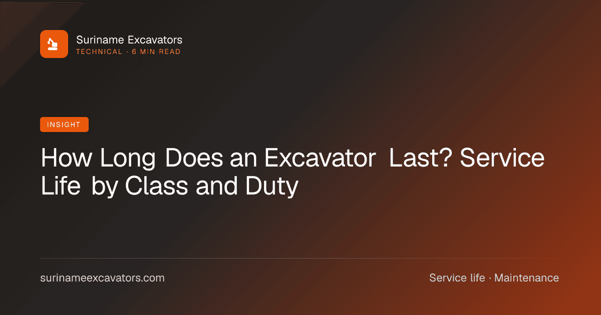 How Long Does an Excavator Last? Service Life by Class and Duty