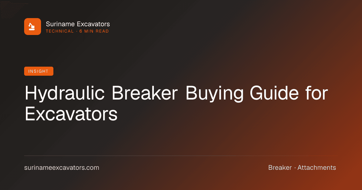 Hydraulic Breaker Buying Guide for Excavators
