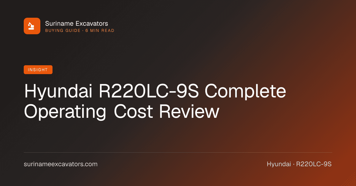 Hyundai R220LC-9S Complete Operating Cost Review
