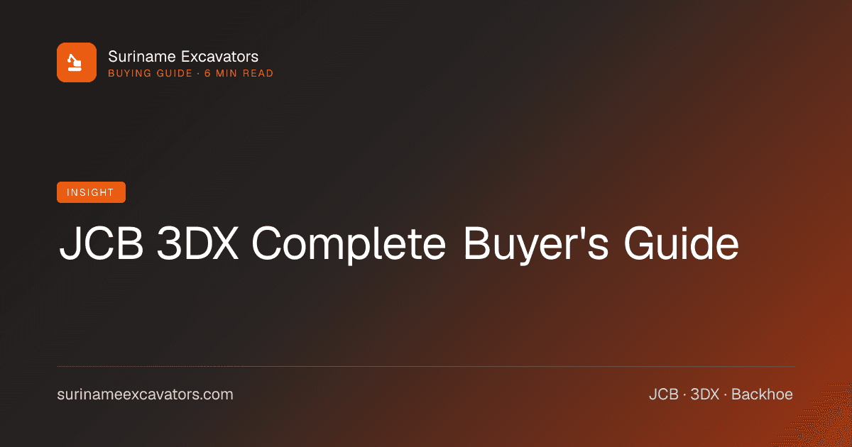 JCB 3DX Complete Buyer's Guide