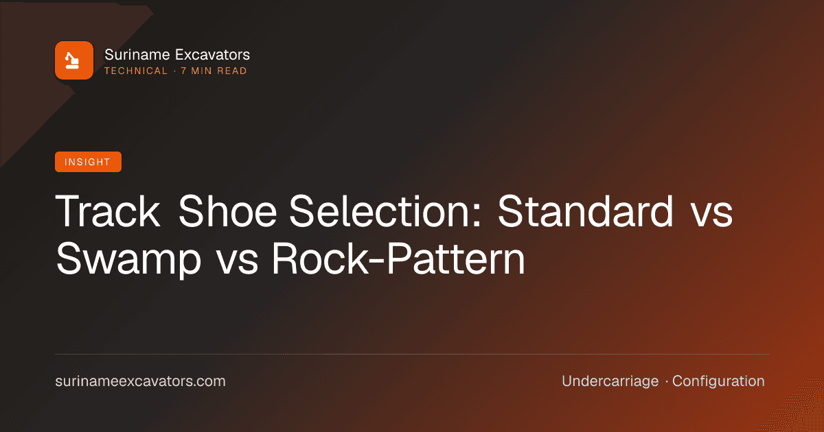 Track Shoe Selection: Standard vs Swamp vs Rock-Pattern