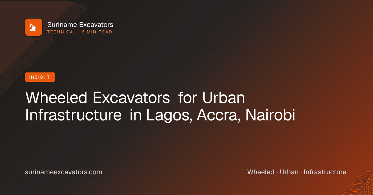 Wheeled Excavators for Urban Infrastructure in Lagos, Accra, Nairobi